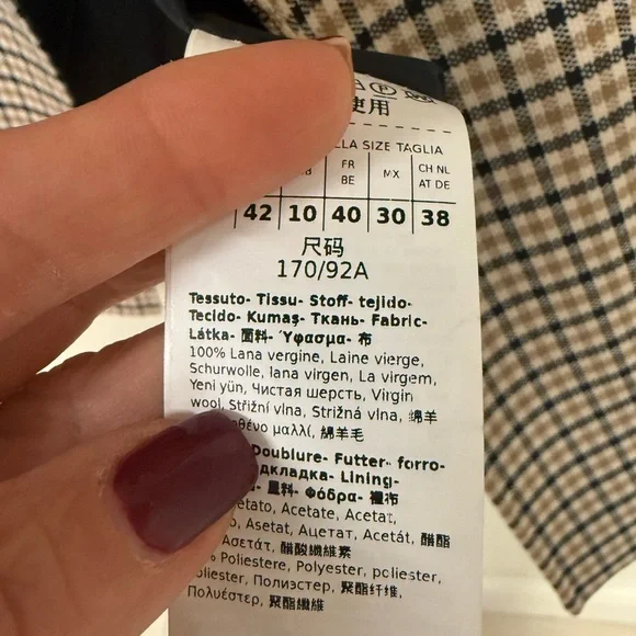 MaxMara wool blazer women’s size 8 - Picture 9 of 9